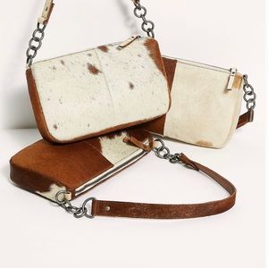 Free People Alanna Cowhide Shoulder Bag!! 🤎
